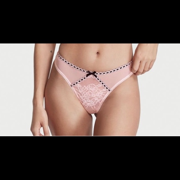 ******SOLD********VS Dream Angels Wicked Unlined Balconette Bra 36DD & Thong - Picture 6 of 11